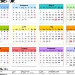 Great Calendar Year Template