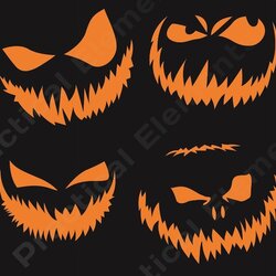 Cool Halloween Pumpkin Templates Scary Carving