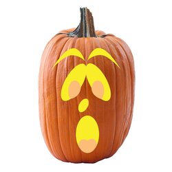 Smashing Scary Simple Pumpkin Faces Carving Design Ideas Scared Stencil