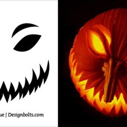 Free Scary Halloween Pumpkin Carving Stencils Faces Ideas Templates Stencil Template Pictures