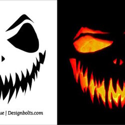 Legit Free Scary Halloween Pumpkin Carving Stencils Faces Ideas Templates Stencil Pictures