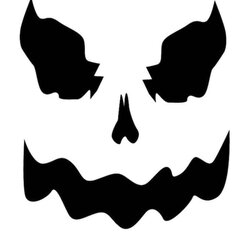 Matchless Scary Ghost Pumpkin Stencil Creative Ads And More Faces Printable Halloween Carving Templates Clip