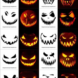 The Highest Standard Pumpkin Carving Template Card Stencils Designs Pumpkins Free Scary Halloween Faces Ideas