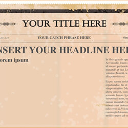 Capital Old Newspaper Template Word Free Sample Design Templates Intended Stupendous Pertaining Editable For