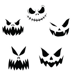 Admirable Free Pumpkin Carving Template Printable Templates Scary Stencils