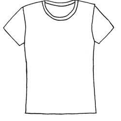 Admirable Plain White Shirt Template Best Coloring Clip Tee Blank Shirts Drawing Pages Templates Kids Lines