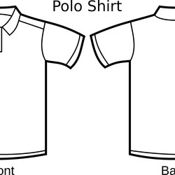 Preeminent Free Shirt Outline Template Download Blank Polo Library