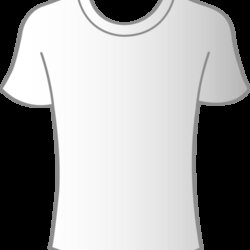 Superior White Shirt Template Free Clip Art Cartoon Printable Plain Blank Shirts School Outline Men Clothes