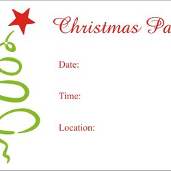 Christmas Party Free Printable Holiday Invitation Personalized Invitations Blank Template Invites Print