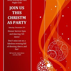 High Quality Christmas Invitation Templates Best Office Files Template Word