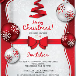 Wizard Christmas Invitation Template Party Word Templates Invitations Holiday Card Invites Dinner Sample