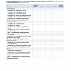 Survey Templates Archives Microsoft Word Template Employee Sample Salary Benefits Surveys Satisfaction
