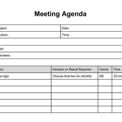 Fine Best Meeting Agenda Images On Learning Template Minutes Printable Excel Blank Staff Church Templates