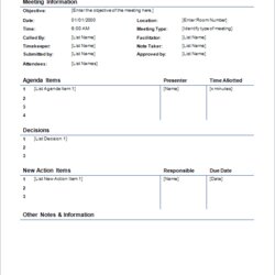 Excellent Meeting Minutes Templates For Word Template Detailed Format Table