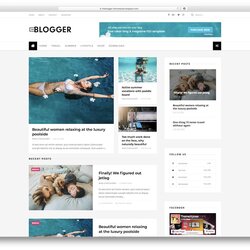 Brilliant Best Free Responsive Blogger Templates Template Layouts Websites