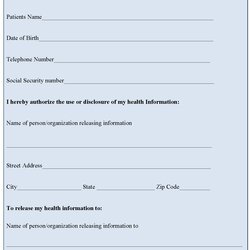 General Medical Release Form Editable Forms Either Customize According Ms Needs Word Print Page
