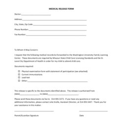 Terrific Medical Release Form Printable Download Page Thumb Big