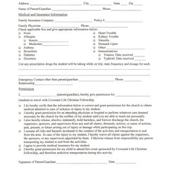 Free Printable Medical Release Forms Form