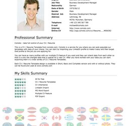 Champion Template Curriculum Vitae Free Templates For Click