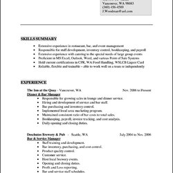 Sublime Professional Resume Template Free Online Samples Examples Generic Templates Skills Format Paper