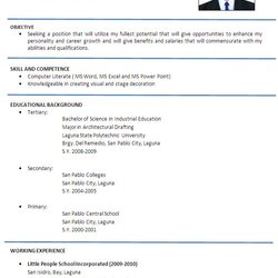 Best Resume Template Images On Sample Applicant Resumes Letter Format Examples
