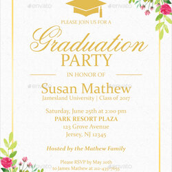 Free Sample Graduation Invitation Templates In Ms Word Party Template