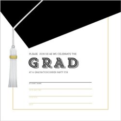 Excellent Free Graduation Invitation Templates Blank Template Cap Invite Invitations Cards Designs Fill