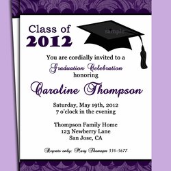 Peerless Sample Of Invitation For Graduation Party Invitations Announcement College Announcements Templates