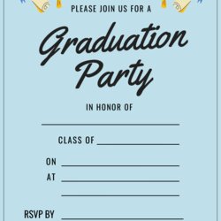 Splendid Free Printable Graduation Party Invitations Someone Sent You In Honor Of Invitation Template