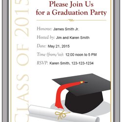 Graduation Party Flyer Template Invitation Templates