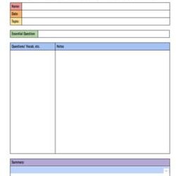 Sterling Google Doc Cornell Notes Template By Captivating History Teachers Pay Docs