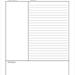 Matchless Cornell Notes Template Google Docs Free Note Example