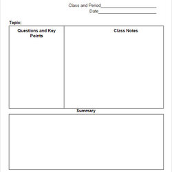 Cornell Notes Template Google Docs Aw