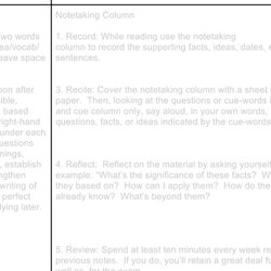 Champion Cornell Notes Template Google Docs Info