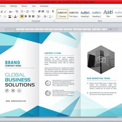 Great Brochure Format For Word Microsoft Fold Templates Template Ms Unforgettable Office Photo