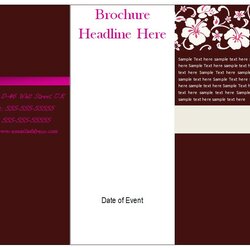 Sterling Free Brochure Template Fold Pamphlet Utilities