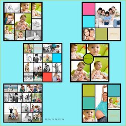 Admirable Photo Collage Templates Free Download Template Simple Pk Six Navigation Post Board Of