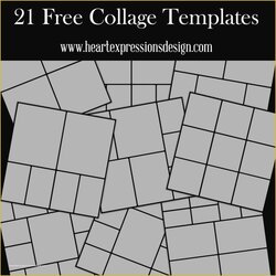 Excellent Photo Collage Templates Free Download Template Backgrounds Heart Paper Of Shop Format