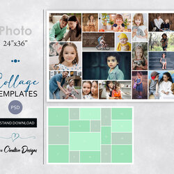 Superb Photo Collage Template In Landscape