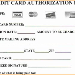 Credit Card Authorization Form Template Free Download Payment Word Forms Automatic Use Templates Australia