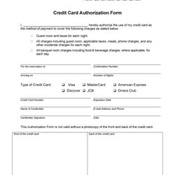 Supreme Credit Card Authorization Forms Templates Ready To Use Form Template Blank Kb