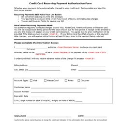 Superior Credit Card Authorization Forms Templates Ready To Use Form Template Kb