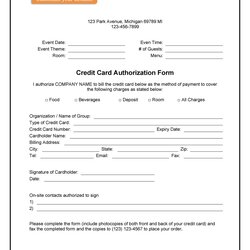 Super Credit Card Authorization Forms Templates Ready To Use Form Template