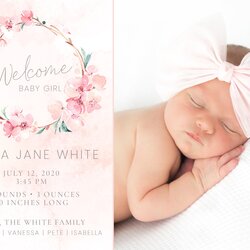 Out Of This World Printable Birth Announcement Template