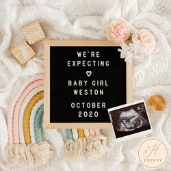 Very Good Free Pregnancy Announcement Template Printable Templates