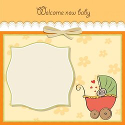 Sterling Announcement Card Templates Free Printable Baby Template