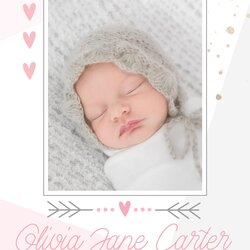 Smashing Baby Announcement Digital Template