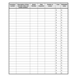 List Template Business Box Templates Equipment Inventory Checklist Source