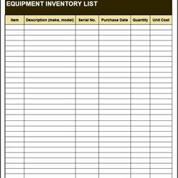 Very Good Inventory Checklist Template Equipment List Form Office Checkout Inspirational Of