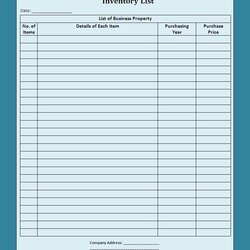 Splendid Business Inventory List Free Word Templates Template Printable Sheet Sample Spreadsheet Forms Office